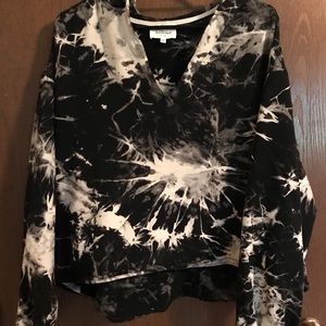 Bohme XL Tie Dye Black & White Hoodie